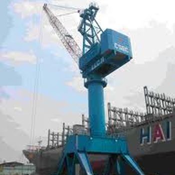 Level luffing crane