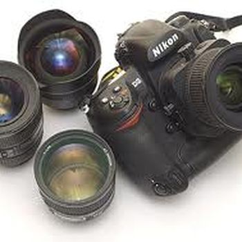 Camera Lens. Different focal length lenses for a camera