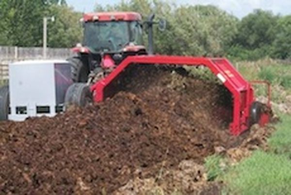 Improve composting process by continuously turning material to be composted
