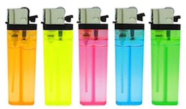 Throw-away cigarette lighters