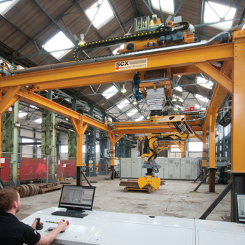 Integrated Mast and Crane