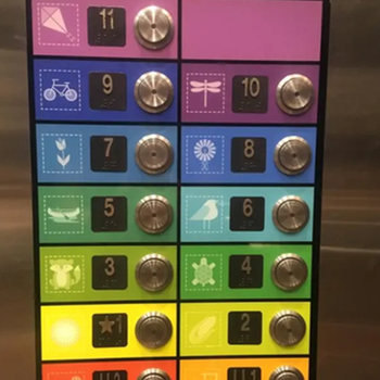 Pictorial Elevator Buttons