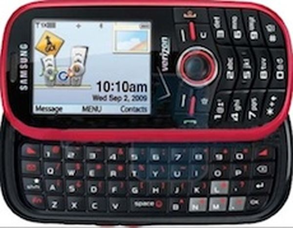 Phone with keyboard on the back / inside
