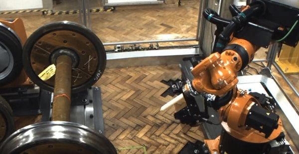 Robotic system for wheelset reworking