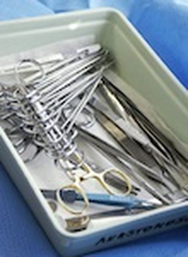 Sterilise all instruments before they are needed