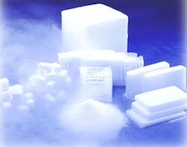 Place heavy object on ice and allow ice to melt to lower it down into place