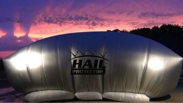 Vehicle protection from golf ball sized hail