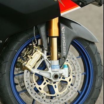 Upside-down motorcycle forks