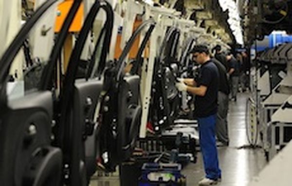 Skillets in a factory that bring all tools to the right position