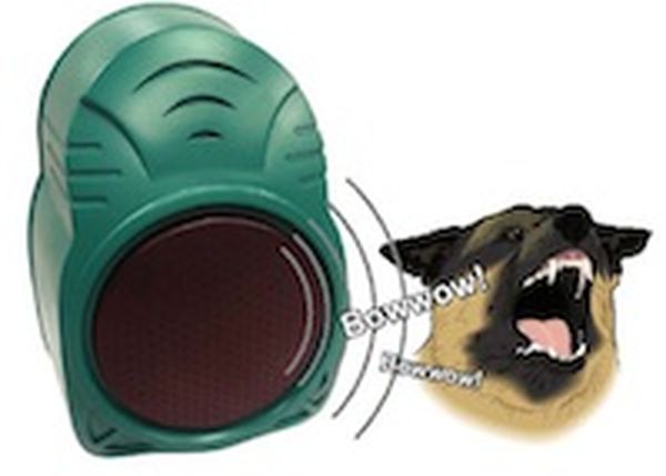 Use the sound of a barking dog for an alarm rather than use a real dog