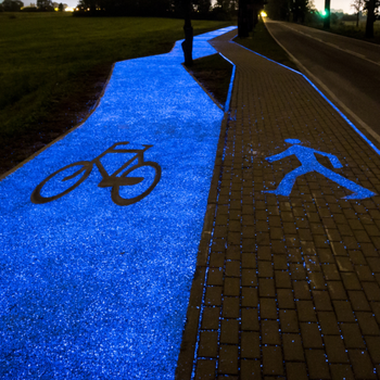 Fluorescent Cycle Path