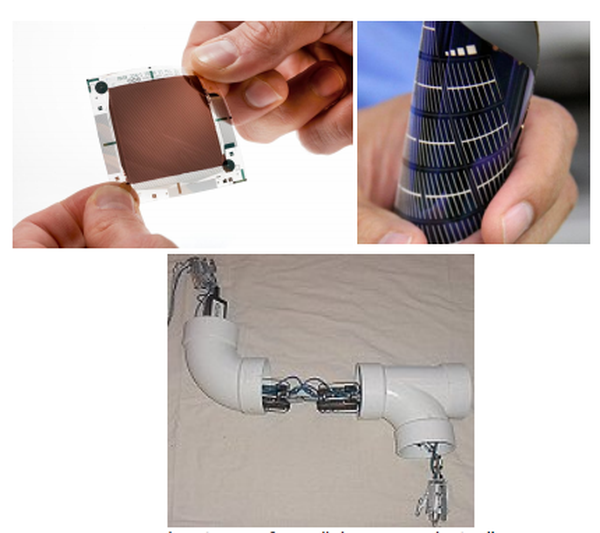 Flexible Charged Particle Detector
