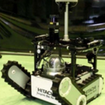 Robot equipped with laser scanning