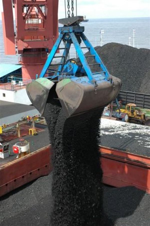 Bulk-handling crane