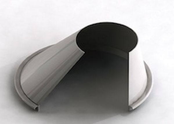Asymmetrical funnel