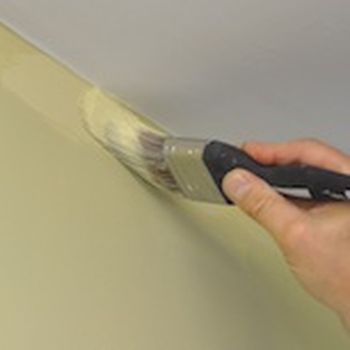 When painting walls, don't use the roller right up to the ceiling; touch up with a brush