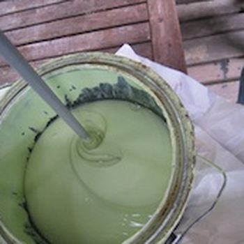 Stir paint to mix before using