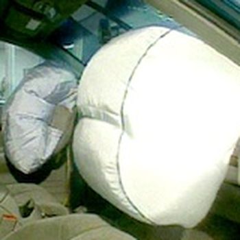 Air bags in a car
