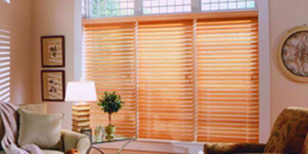 Venetian blinds used to replace solid shades or curtains