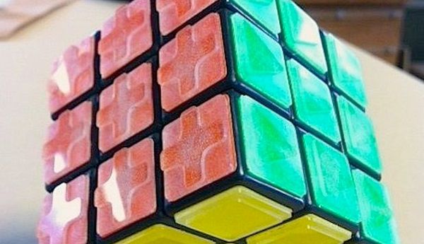 Braille-like Rubik's cube