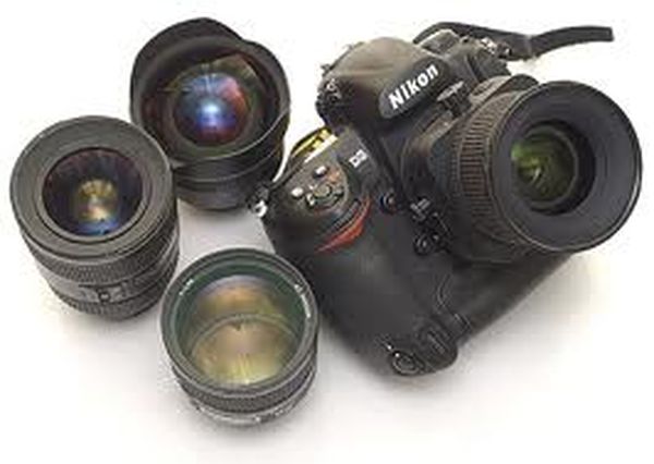 Camera Lens. Different focal length lenses for a camera