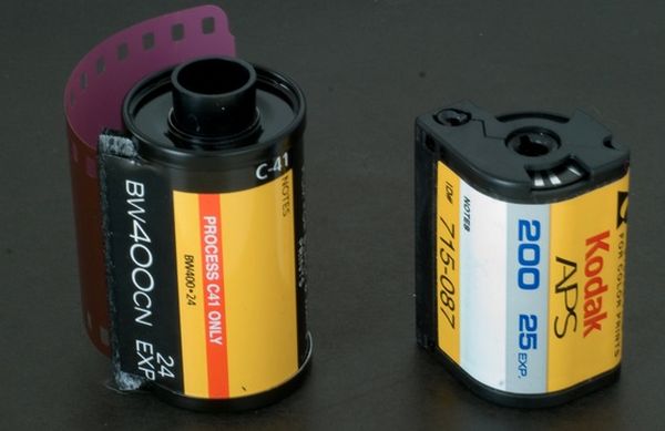 Magnetic strip on photographic film