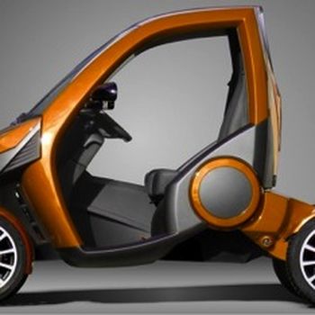 A folding car to help get into the tights of parking spaces