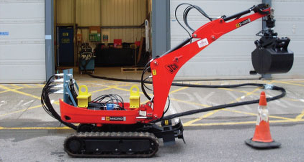 Adapted Mini-Digger