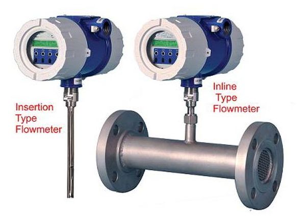 Thermal mass flow meters