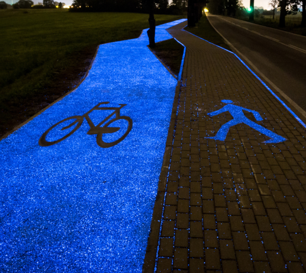 Fluorescent Cycle Path