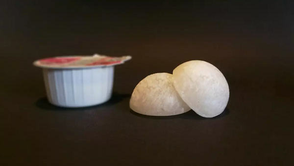 Dissolvable milk and sugar capsules